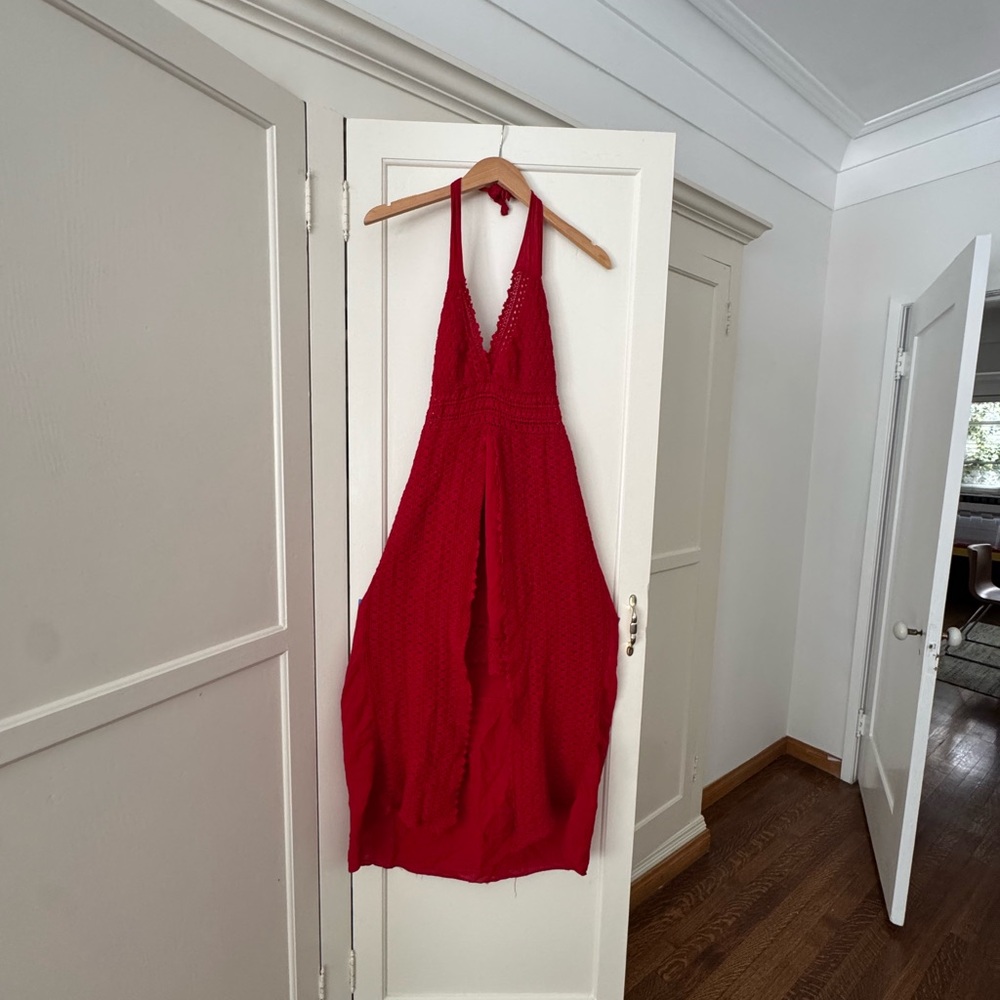 Red Halter Dress